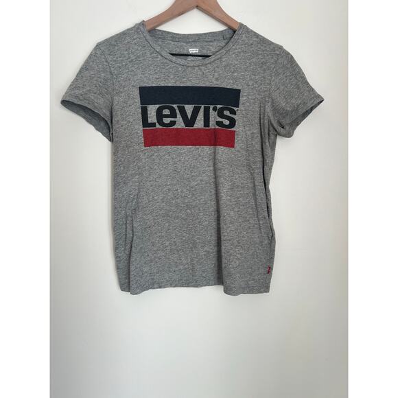 Levi’s T-Shirt Short Sleeve Gray Cotton - Picture 2 of 4